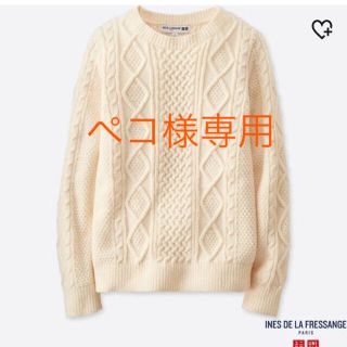 ユニクロ(UNIQLO)のイネス×ユニクロ コラボ ニット&ネルシャツ(ニット/セーター)