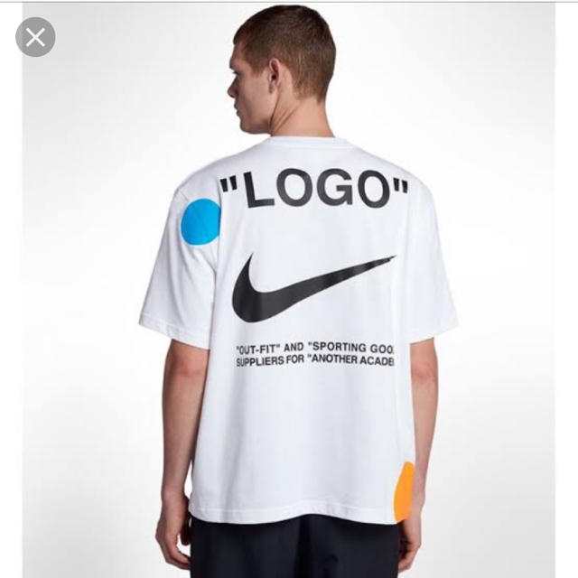 NIKE off-white tee  L