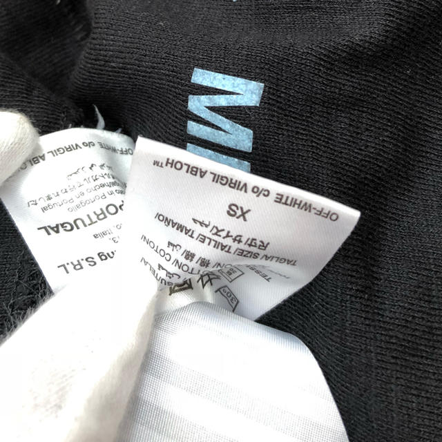 OFF-WHITE(オフホワイト)の美品 OFF-WHITE Caravaggio Tシャツ 黒 サイズXS メンズのトップス(Tシャツ/カットソー(半袖/袖なし))の商品写真