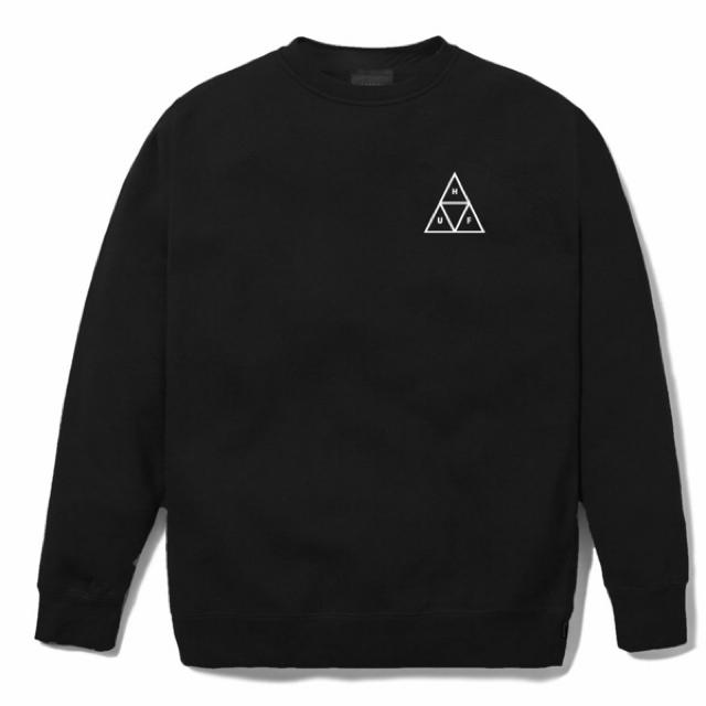 HUF(ハフ)のHUF スウェット M 黒 トライアングル メンズのトップス(スウェット)の商品写真