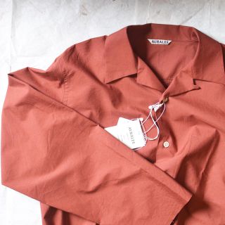 コモリ(COMOLI)の【専用】AURALEE オープンカラーシャツ(シャツ)