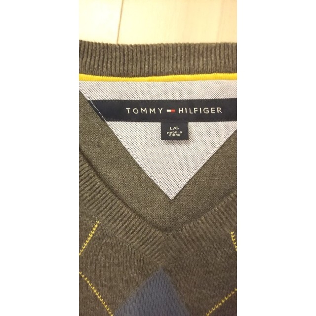 TOMMY HILFIGER(トミーヒルフィガー)の【未使用品】TOMMY HILFIGER アーガイルニット メンズのトップス(ニット/セーター)の商品写真