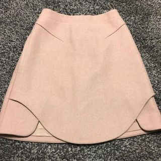 カルヴェン(CARVEN)のカルヴェン キャメル スカート 【美品】(ひざ丈スカート)