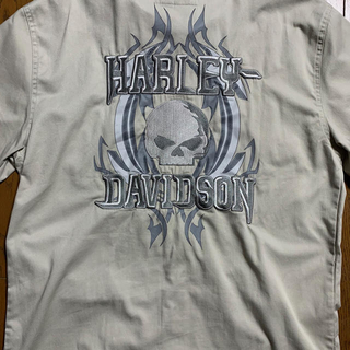 ハーレーダビッドソン(Harley Davidson)のハーレーダビッドソン 半袖 ワークシャツ Ｍ　値下げ(シャツ)