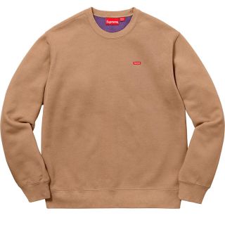 シュプリーム(Supreme)のsupreme Contrast Crewneck クルーネック 茶色 ベージュ(スウェット)