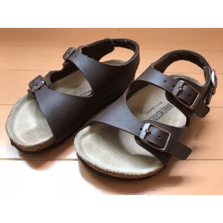 ビルケンシュトック(BIRKENSTOCK)のビルケンシュトック ローマ ブラウン 16.0cm キッズ サンダル レザー(サンダル)