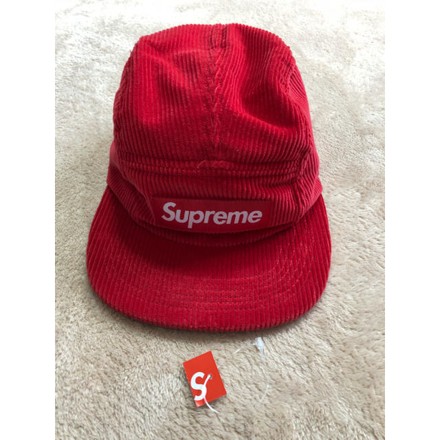 Supreme キャップ コーデュロイ