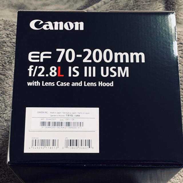 Canon(キヤノン)の新型新品 Canon EF70-200mm F2.8L IS III USM スマホ/家電/カメラのカメラ(レンズ(ズーム))の商品写真