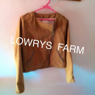 ローリーズファーム(LOWRYS FARM)のスエード調ライダースジャケット(ライダースジャケット)