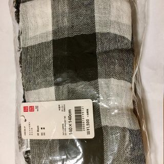 ユニクロ(UNIQLO)の新品 未使用  コットンリネン ストール ユニクロ UNIQLO 定価1500円(ストール/パシュミナ)