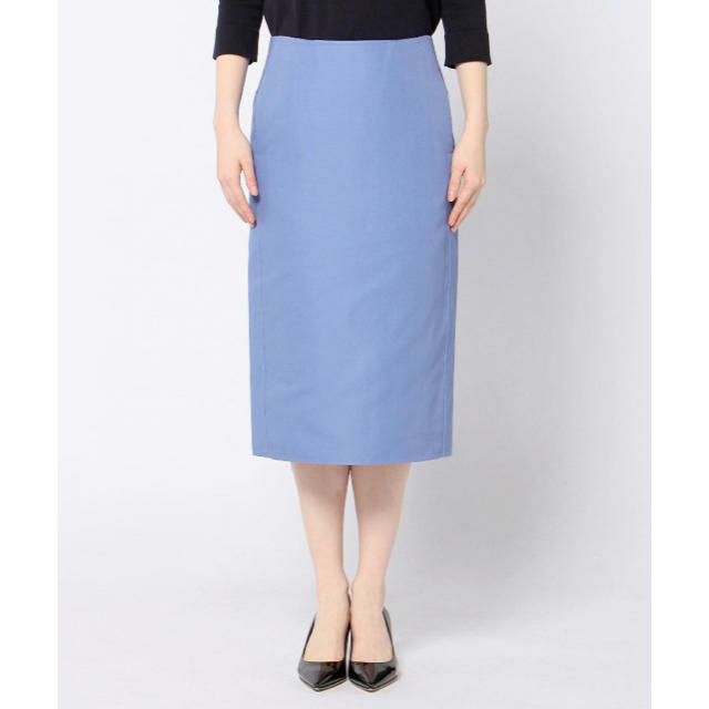 Drawer(ドゥロワー)のsk様 drawer ドゥロワー タイトスカート サイズ36 ブルー レディースのスカート(ひざ丈スカート)の商品写真