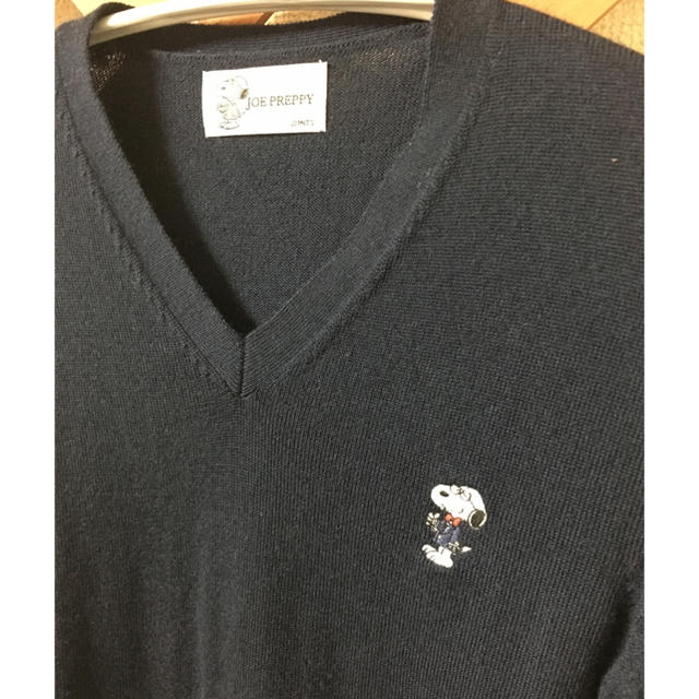 SNOOPY(スヌーピー)のスヌーピー joe preppy Vネック ニット  サイズＭ レディースのトップス(ニット/セーター)の商品写真