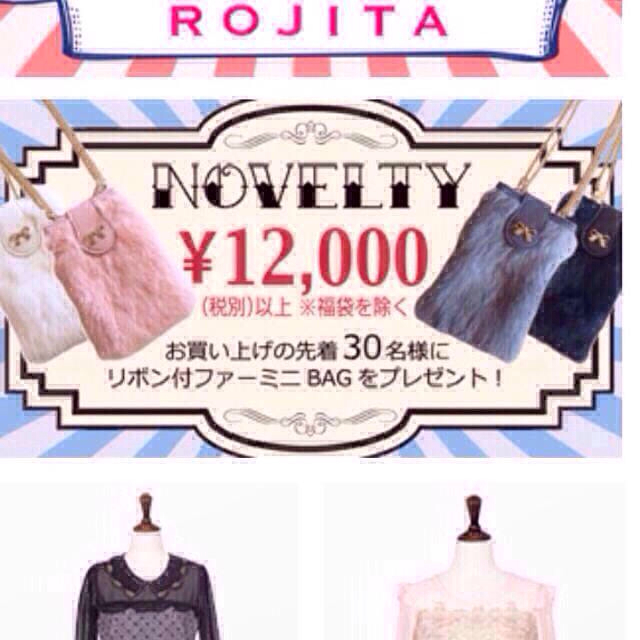 ROJITA(ロジータ)のROJITA ノベルティバッグ 未使用♪ レディースのバッグ(ショルダーバッグ)の商品写真