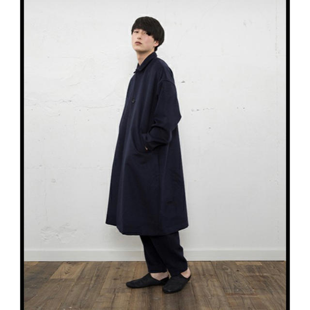 Dulcamara ウールモッサーBIGコート/NAVY