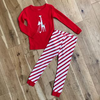 ベビーギャップ(babyGAP)のbabyGAP サンタとキリン柄のパジャマセット[size100](パジャマ)