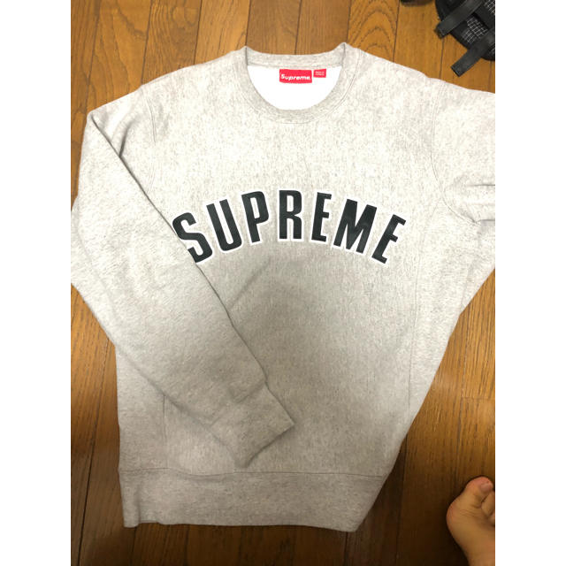 Supreme arc logo crewneck グレー