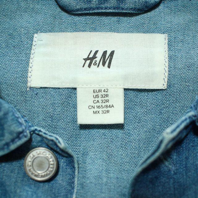 H&M(エイチアンドエム)の【新品】デニムジャケット　H&M  メンズのジャケット/アウター(Gジャン/デニムジャケット)の商品写真