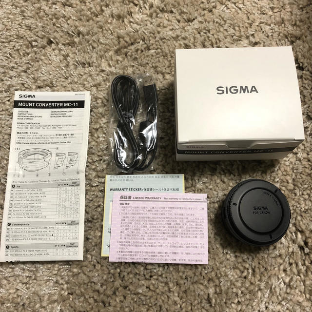 SIGMA MC-11 マウントコンバーター キャノンEF → ソニーEマウント