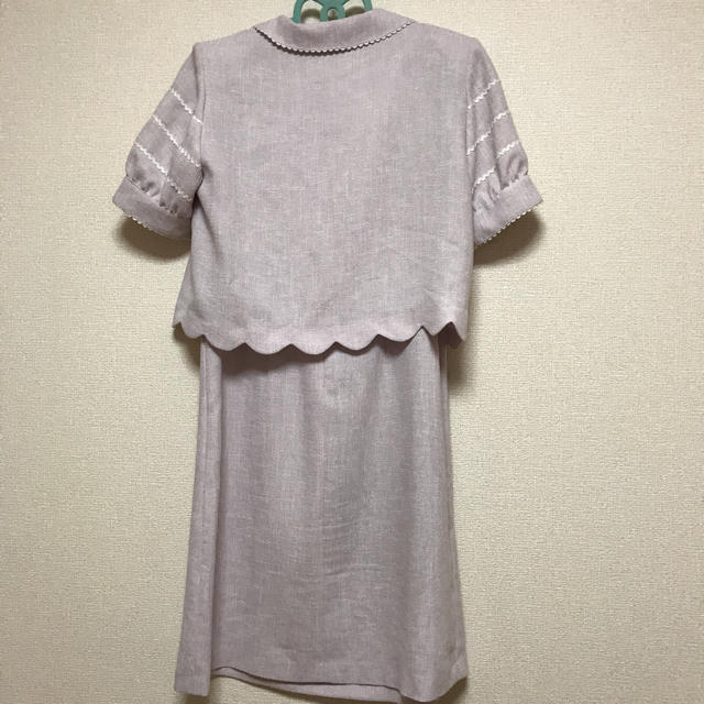 OPI(オーピーアイ)のピンク ワンピース リボン 上着付き 春物 レディースのワンピース(ひざ丈ワンピース)の商品写真