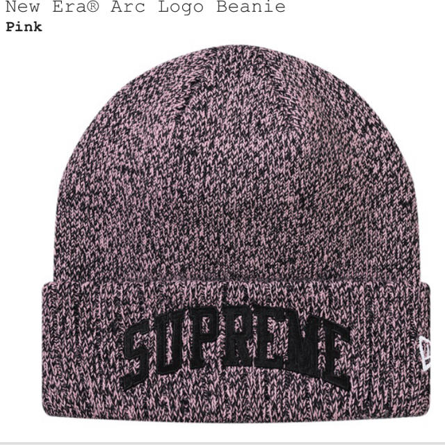 Supreme(シュプリーム)のピンク New Era® Arc Logo Beanie メンズの帽子(ニット帽/ビーニー)の商品写真