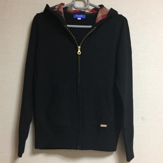 ブラックレーベルクレストブリッジ(BLACK LABEL CRESTBRIDGE)のBLUE LABEL クレストブリッジ フードチェック ニットパーカー(パーカー)