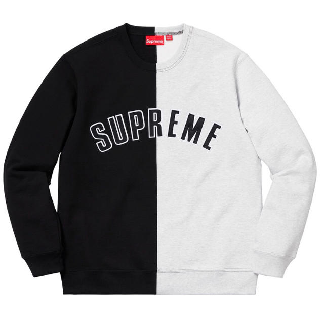 【国内正規品】supreme Split Crewneck Sweatshirt