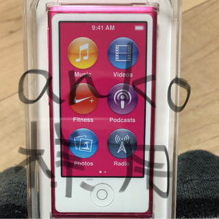 アップル(Apple)のipodnano 16GB 第7世代 ピンク(ポータブルプレーヤー)