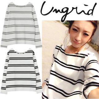 アングリッド(Ungrid)のungrid ダブルボーダー L/STee(Tシャツ(長袖/七分))