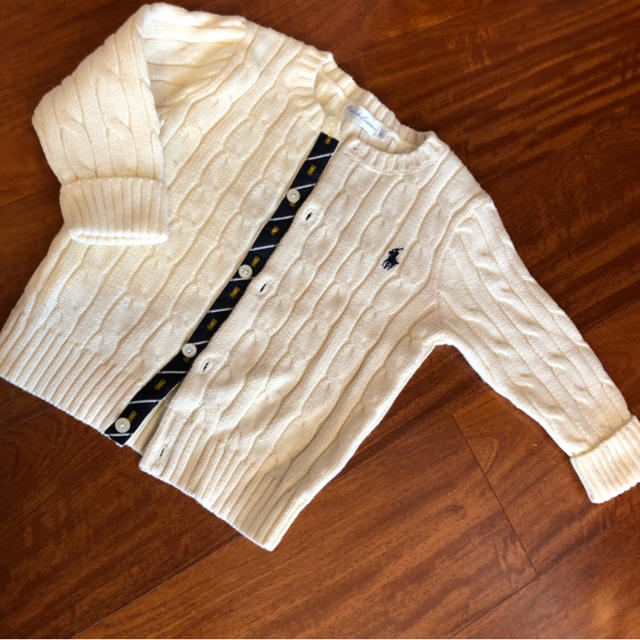 Ralph Lauren(ラルフローレン)の専用   ラルフローレン カーディガン 80 ベビー 白 キッズ/ベビー/マタニティのベビー服(~85cm)(カーディガン/ボレロ)の商品写真