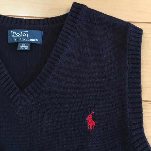 POLO RALPH LAUREN(ポロラルフローレン)のラルフローレン ベスト130☆美品 キッズ/ベビー/マタニティのキッズ服男の子用(90cm~)(ニット)の商品写真