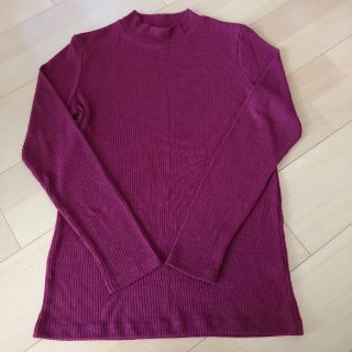 ユニクロ(UNIQLO)のUNIQLO リブハイネック Tシャツ(Tシャツ(長袖/七分))