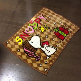 スヌーピー(SNOOPY)の新品 スヌーピー ニューマイヤー クオーターケット(ひざ掛け) 70x 100㎝(毛布)