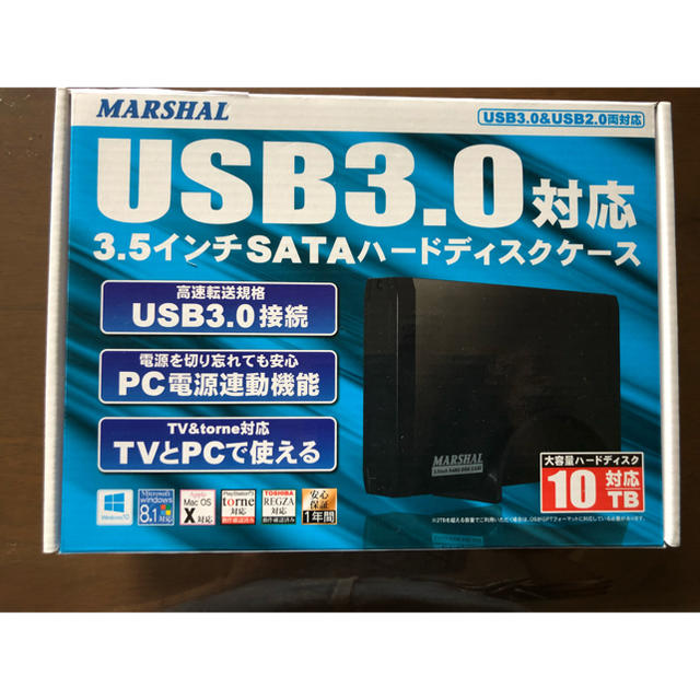  3.5インチ HDDケース SATA USB3.0 スマホ/家電/カメラのPC/タブレット(PC周辺機器)の商品写真