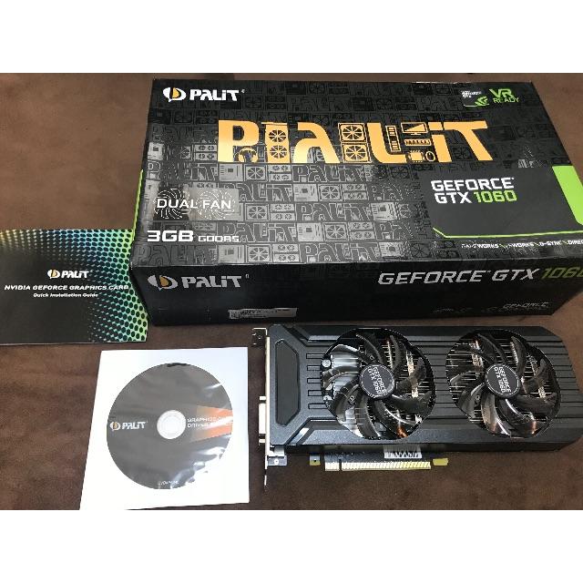 2018年2月購入】Palit GeForce GTX 1060 3GB