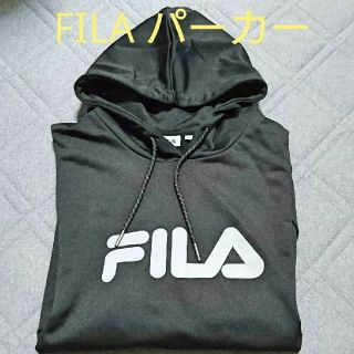 フィラ(FILA)のFILA ロゴパーカー 黒(パーカー)