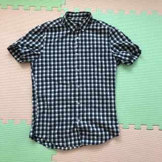 エイチアンドエム(H&M)のH&M メンズ 半袖チェックシャツ XSサイズ(シャツ)