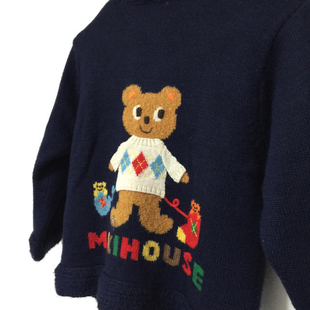 mikihouse(ミキハウス)のミキハウス キッズジップアップセーター  size110 キッズ/ベビー/マタニティのキッズ服男の子用(90cm~)(ジャケット/上着)の商品写真