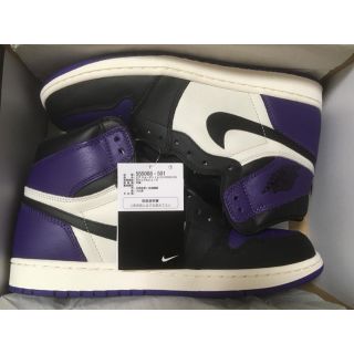 ナイキ(NIKE)のAIR JORDAN 1 RETRO HIGH COURT PURPLE(スニーカー)