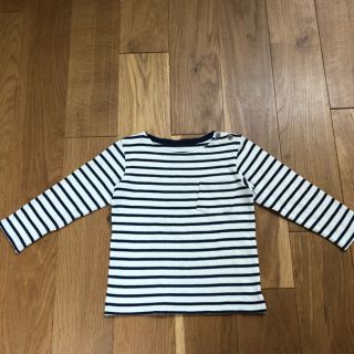 ユニクロ(UNIQLO)のボーダーカットソー  100(Tシャツ/カットソー)