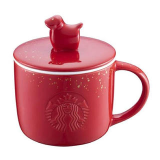 スターバックスコーヒー(Starbucks Coffee)のスタバ 干支 犬 蓋つきマグカップ(グラス/カップ)
