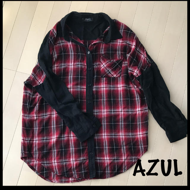 AZUL by moussy(アズールバイマウジー)のAZUL チェックシャツ レディースのトップス(シャツ/ブラウス(長袖/七分))の商品写真