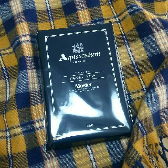 AQUA SCUTUM(アクアスキュータム)の。。Aquascutum アクアスキュータム 。。万年筆＆ノートセット インテリア/住まい/日用品の文房具(ペン/マーカー)の商品写真