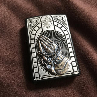 ジッポー(ZIPPO)のzippo ブラック×シルバー(タバコグッズ)