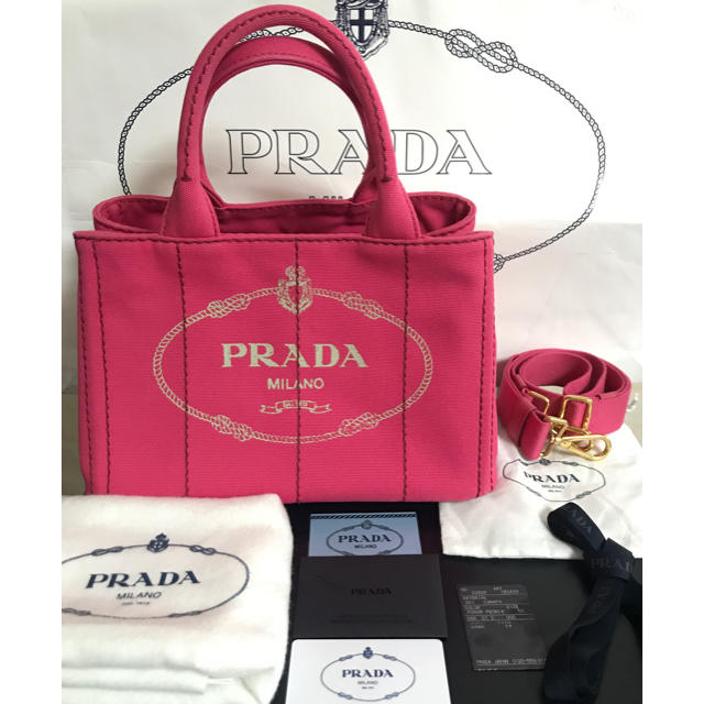 バッグ国内正規店購入*PRADA プラダ カナパ*美品