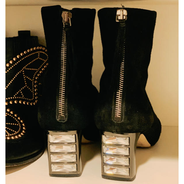 miumiu キラキラショートブーツ 37ハーフ miumiu キラキラショートブーツ 37ハーフ