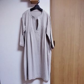 ネストローブ(nest Robe)のネストローブnest Robe起毛リネンワンピース秋冬(ひざ丈ワンピース)