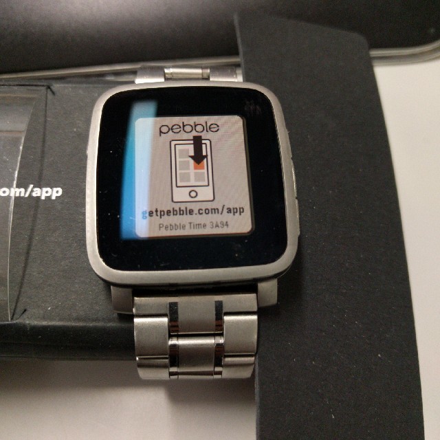 時計pebble time steel