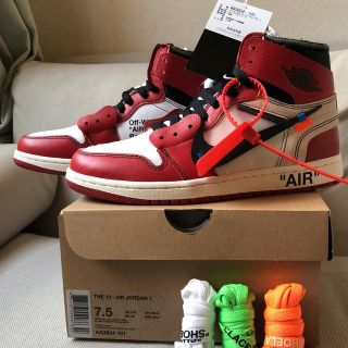 ナイキ(NIKE)の新品25.5cm NIKE AIR JORDAN1 OFF WHITE (スニーカー)