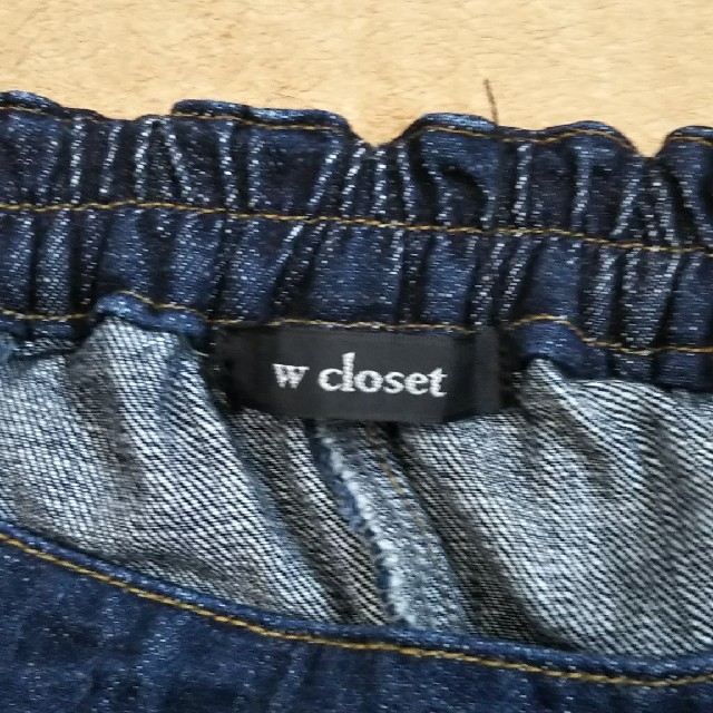 w closet(ダブルクローゼット)のダブルクローゼット デニムスカート レディースのスカート(ひざ丈スカート)の商品写真