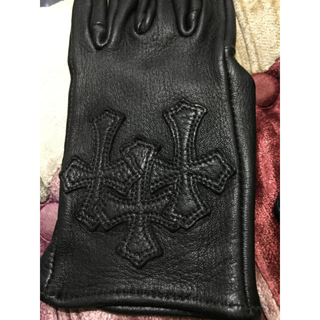 Chrome Hearts(クロムハーツ)のクロムハーツ レザーグローブ メンズのファッション小物(手袋)の商品写真